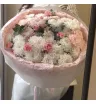 Зефирный букет хризантем и диантусов 1