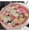 Сборный букет, хризантем, эквадоров, кустовых гвоздик