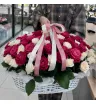 🩷Корзина &laquo;101 роза &mdash; Малиновое признание&raquo;