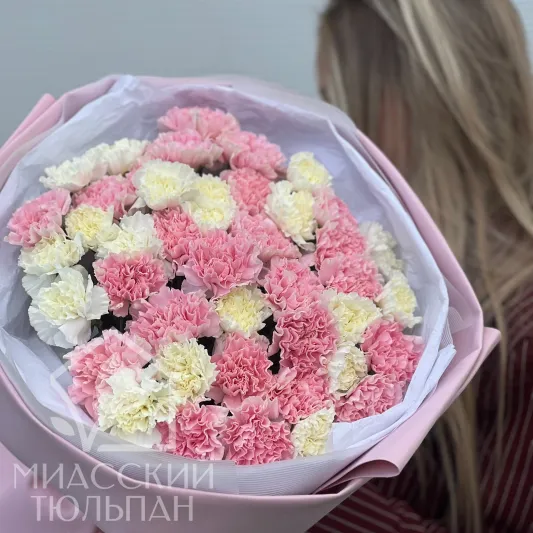 Моно букет из диантусов