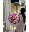 Luxe букет с пионами и пионовидной розой