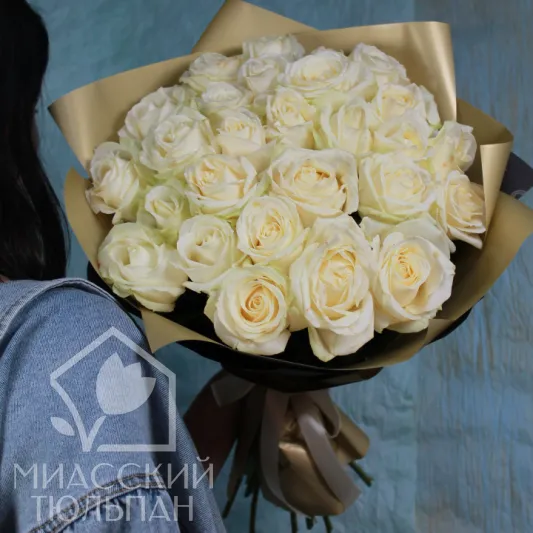 Букет белых роз