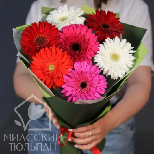 Монобукет с герберами