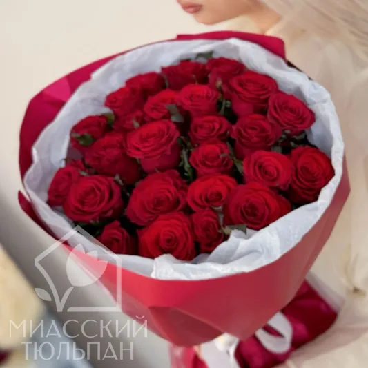Монобукет красных роз