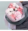 Стойкий и нежный букет хризантем и пионовидных роз 2